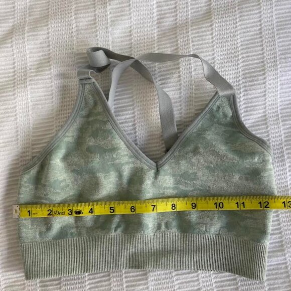 AYBL Mint Green Camo Sports Bra Size S - Picture 1 of 2
